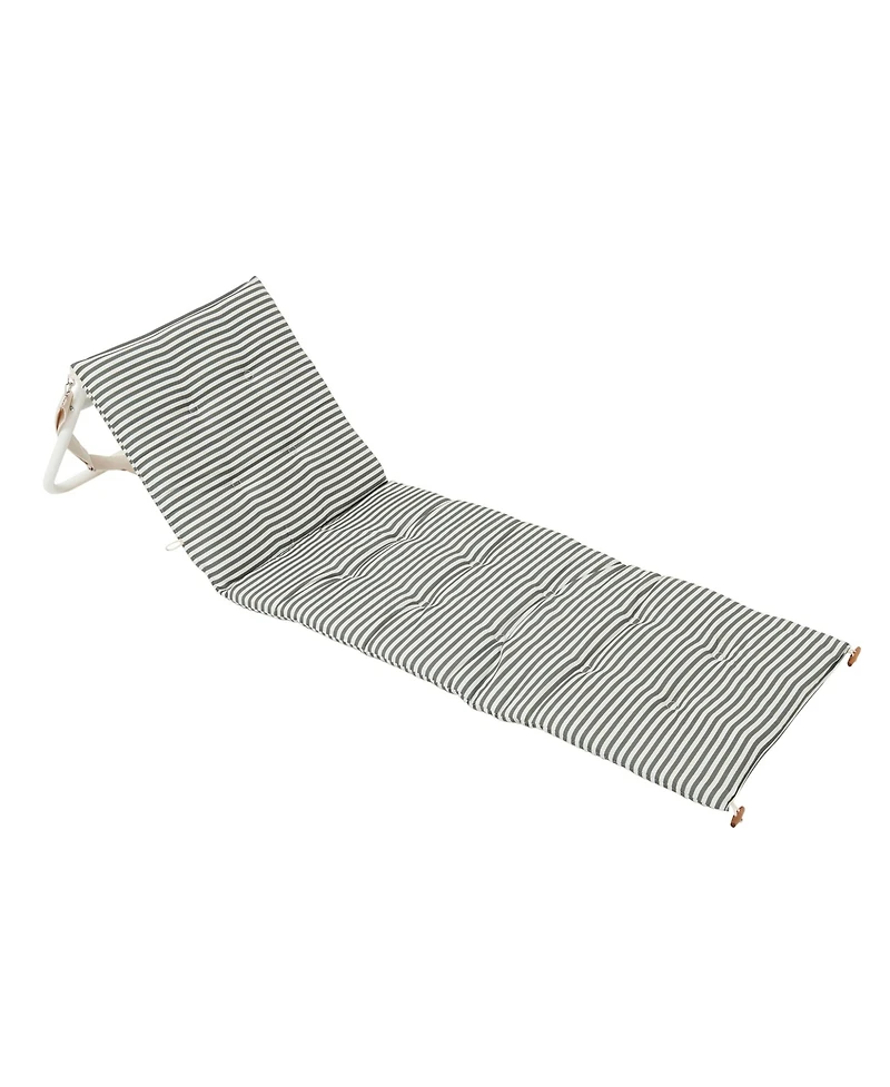 Sunnylife Reclining Beach Chair: The Vacay Olive Stripe
