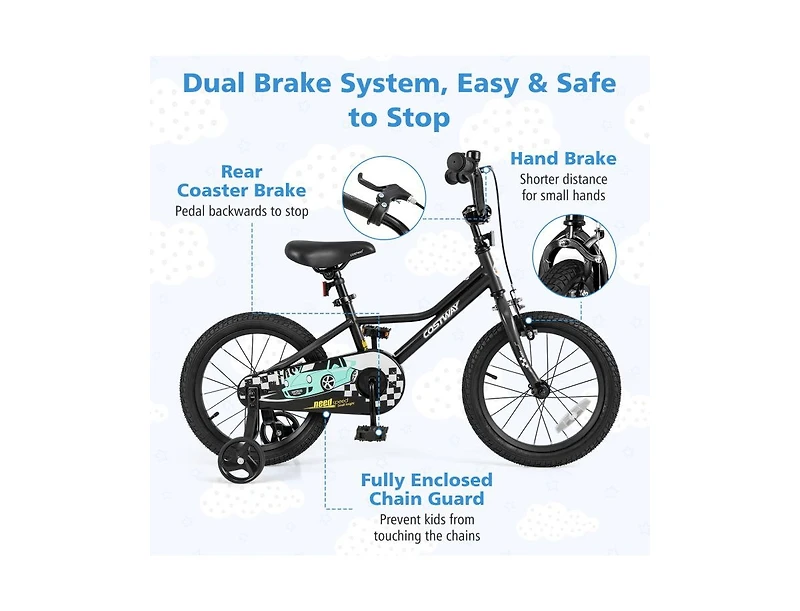 Akiudex Kids Bike with Adjustable Seat and Handlebar