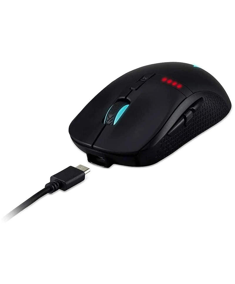 Acer Predator Cestus 350 Wireless Gaming Mouse | Nvidia Reflex | Up to 16000 Dpi | Rgb Lighting | 8 Programmable Buttons | Pixart 3335 Sensor