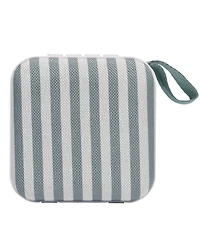 Sunnylife Portable Travel Speaker: Vacay Olive Stripe