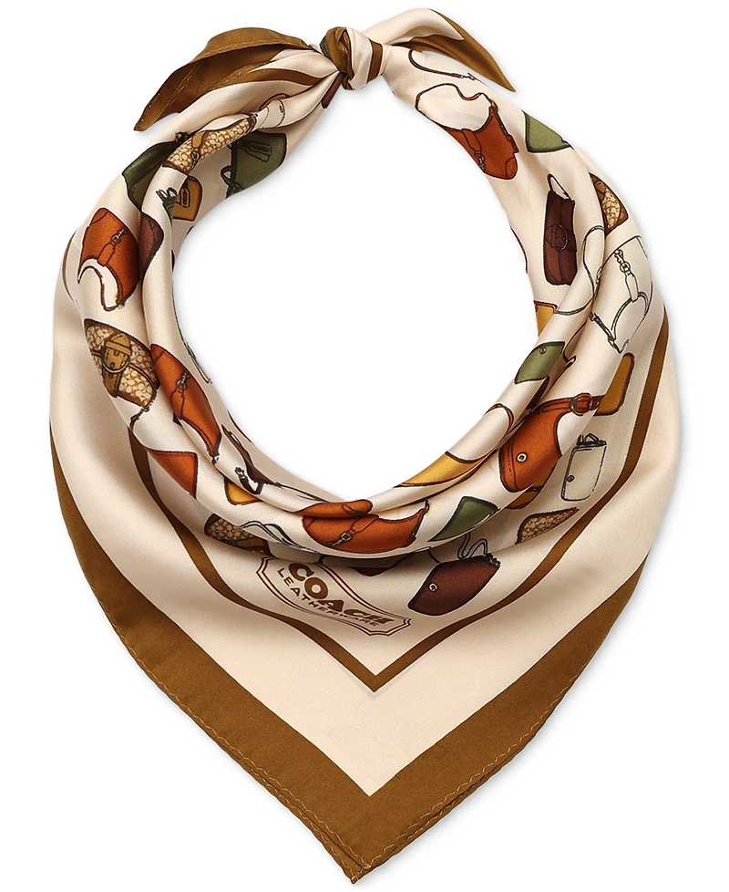Coach Originals Printed Silk Square Scarf