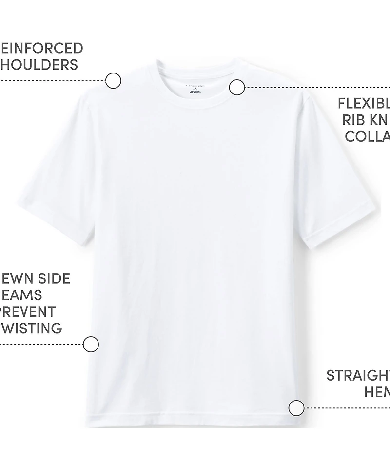 Lands' End Big & Tall Short Sleeve Essential T-shirt