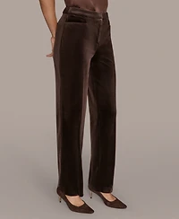 Donna Karan New York Women's Velvet Straight Leg Pants