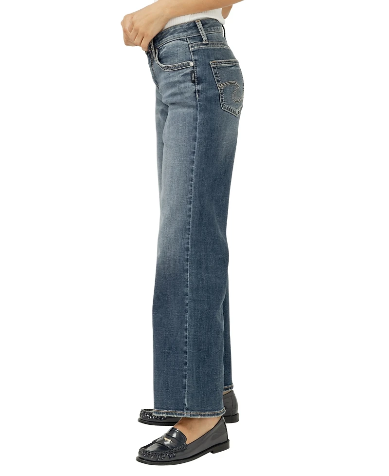 Silver Jeans Co. Women's Suki Wide Mid Rise Curvy Fit