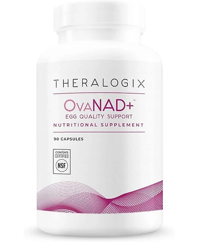 Theralogix, OvaNAD+ Egg Quality Support, Nicotinamide Riboside (Nr) & Pterostilbene Supplement, Supports Cellular Energy, Ovarian Function & Reproduct