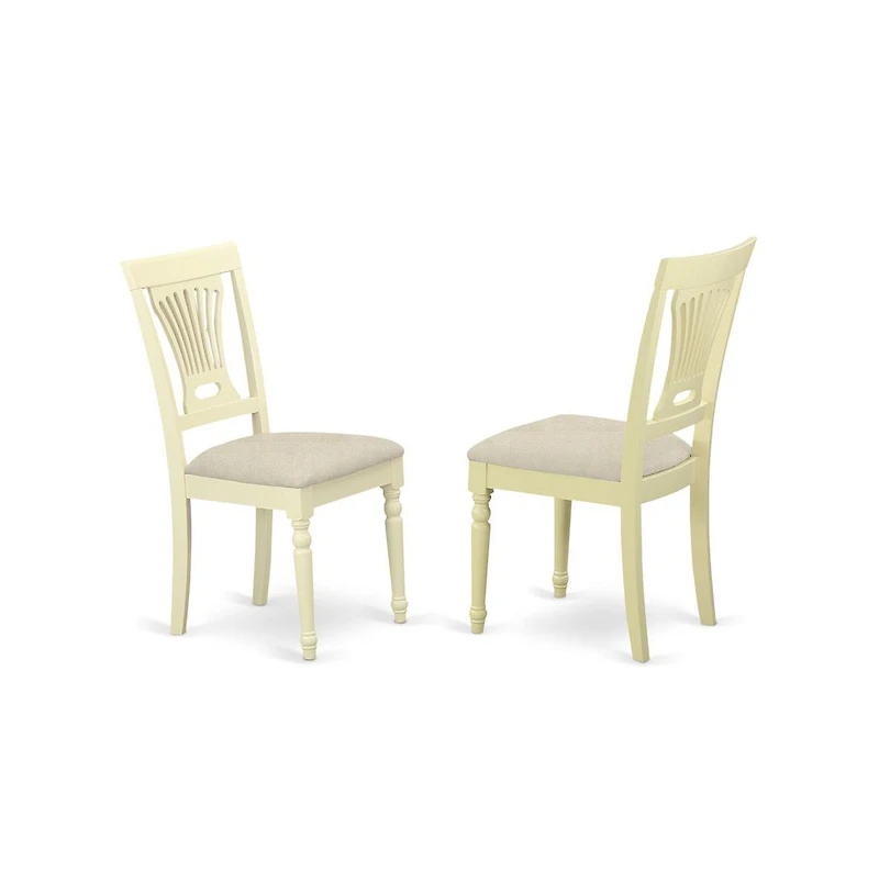 East West Furniture Dining Room Set Buttermilk & Cherry