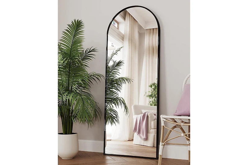 Antok Full Length Mirror, 58"x18" Floor Mirror, Arch Floor Standing Mirror Freestanding Arch Full Body with Stand for Bedroom
