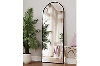 Antok Full Length Mirror, 58"x18" Floor Mirror, Arch Floor Standing Mirror Freestanding Arch Full Body with Stand for Bedroom