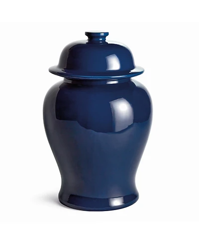 Napa Home & Garden Koa Wide Lidded Ginger Jar - Navy Ceramic - Large Size