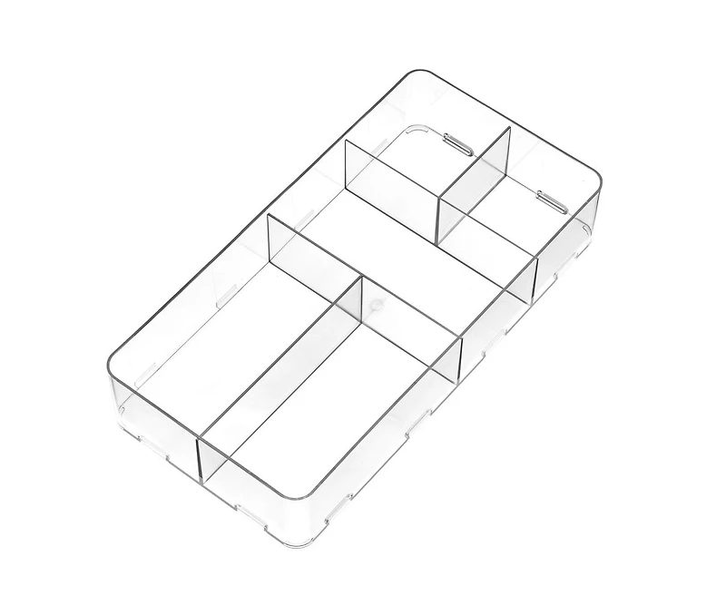 iDesign Interlocking Divided Drawer Organizer