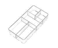 iDesign Interlocking Divided Drawer Organizer