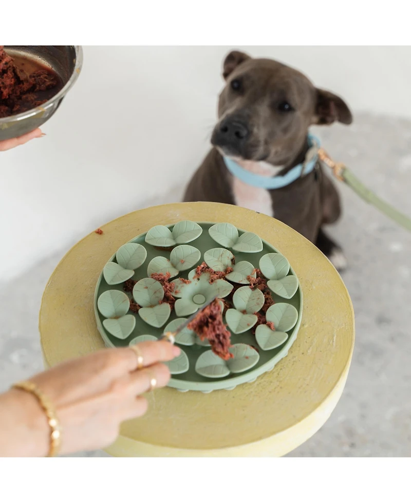 Dexypaws Enrichment Snuffle Mat: Sage Green Circle