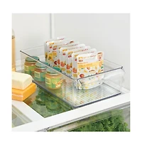 iDesign Large Stackable Fridge or Freezer Bin with Handle - Clear - Made in Usa