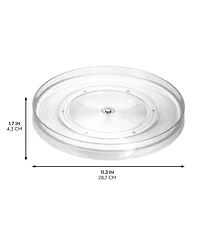 iDesign 11-Inch Round Lazy Susan Organizer - Set of 2 - Clear