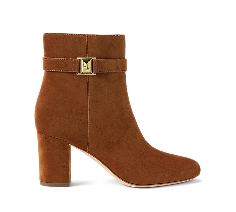 Lauren Ralph Women's Kellie Suede Heel Booties