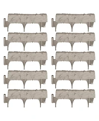 Suncast 10 Piece 12" Landscape Design Border Decorative Natural Stone Edging