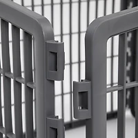 Iris Usa 24" Exercise 4-Panel Pet Playpen with Door, Dog Playpen, Puppy Playpen, Small and Medium Dogs, Keep Pets Secure, Easy Assemble, Rust-Fre