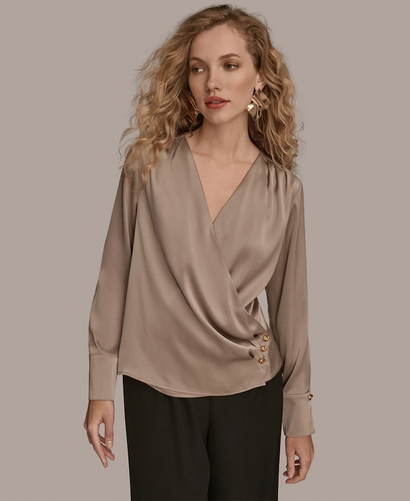 Donna Karan New York Women's Long Sleeve Top