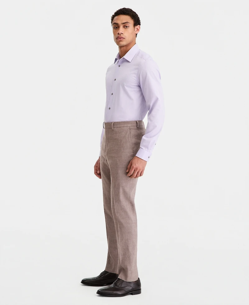 Calvin Klein Men's Slim-Fit Linen-Blend Suit Separates Pants