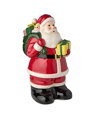 Certified International Santa's Retro Christmas 3-d Cookie Jar