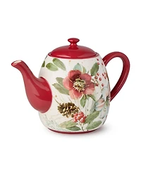 Certified International Winter Blooms Teapot