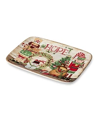 Certified International Nutcracker Parade Rectangular Platter