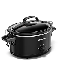 Chefman Easy-Set 6 Quart Digital Slow Cooker with Locking Lid