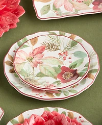 Certified International Winter Blooms Dessert Plates, Set of 4
