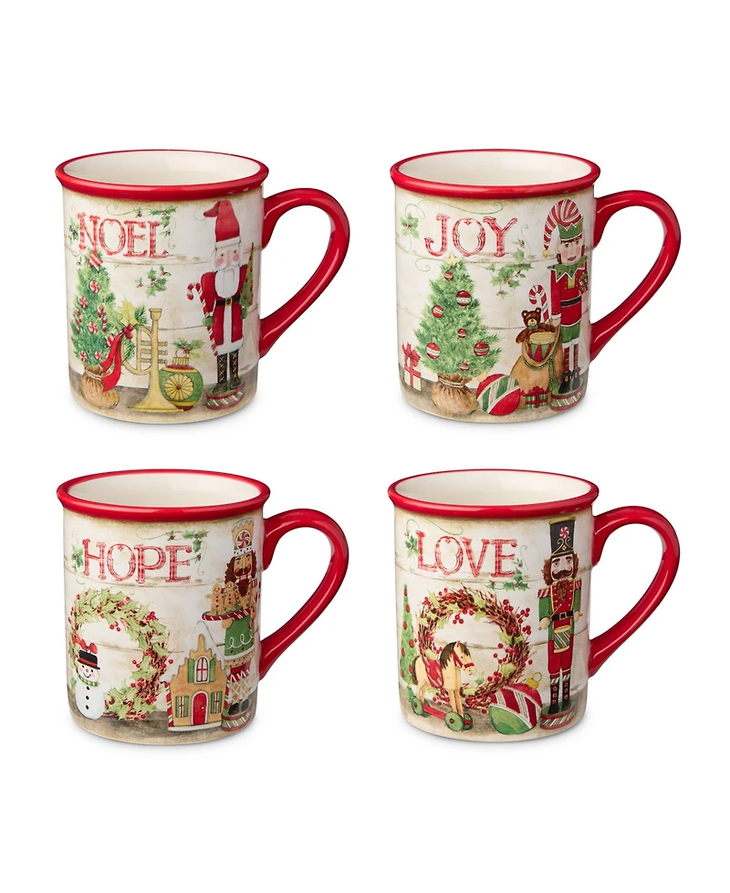 Certified International Nutcracker Parade Mugs, Set of 4