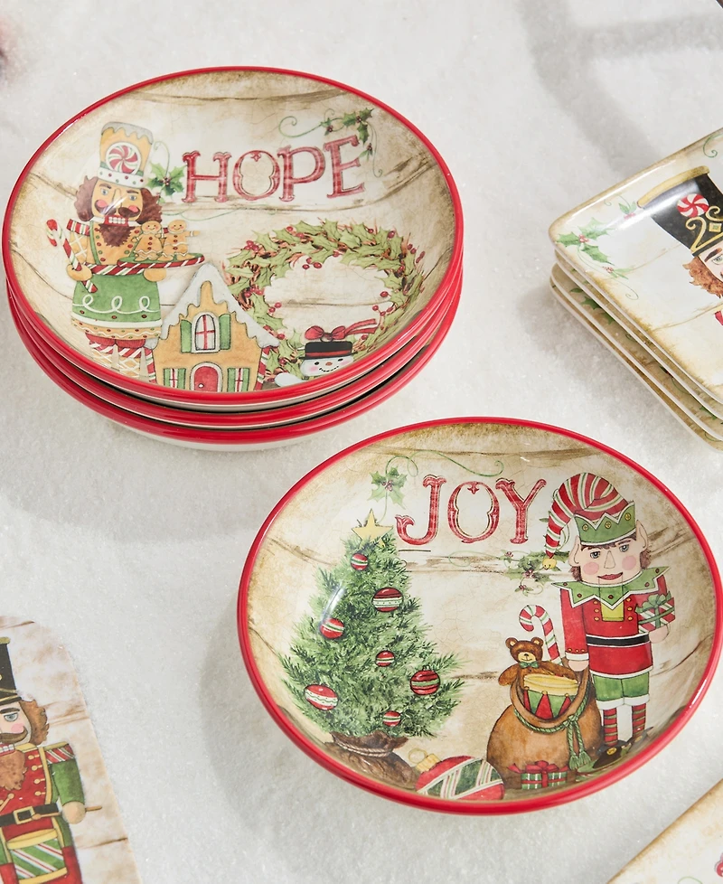 Certified International Nutcracker Parade Soup Bowls, Set of 4