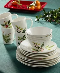 Certified International Holly Vines Christmas Dinnerware Collection