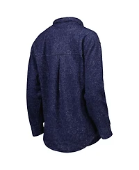 Gameday Couture Women's Navy North Carolina Tar Heels Switch It Up Tri-Blend Button-Up Shacket