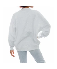 Gameday Couture Women's Gray North Carolina Tar Heels Established Premium Fleece Drop Pullover Sweatshirt