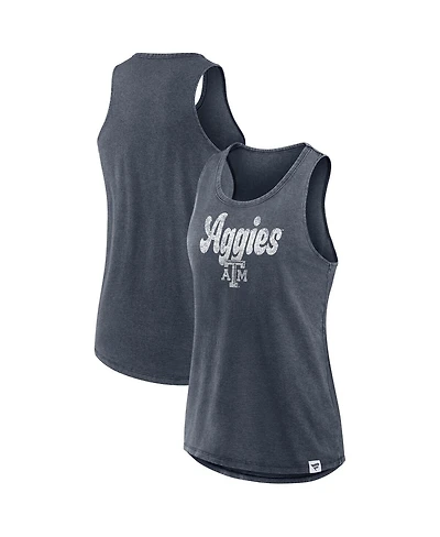 Fanatics Women's Charcoal Texas A M Aggies True Classics Snow Wash Tank Top
