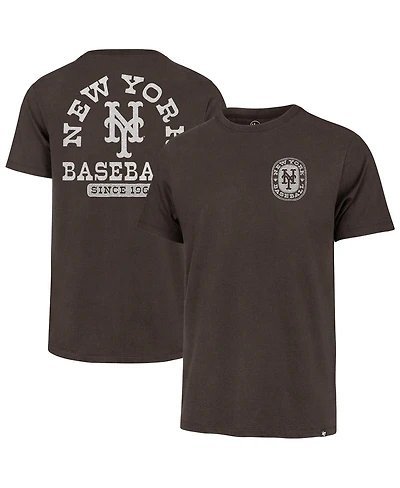 '47 Brand Men's Brown New York Mets Back Canyon Franklin T-Shirt