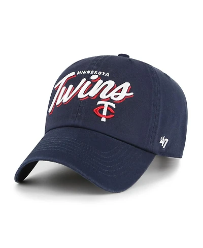 '47 Brand Women's Navy Minnesota Twins Ariana Clean Up Adjustable Hat