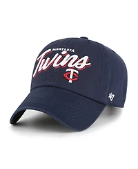 '47 Brand Women's Navy Minnesota Twins Ariana Clean Up Adjustable Hat