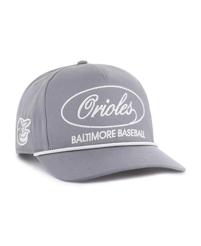 '47 Brand Men's Gray Baltimore Orioles Foundational Hitch Adjustable Hat