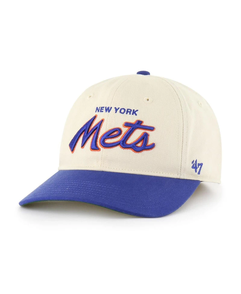 '47 Brand Men's Natural New York Mets Crosstown Franchise Fitted Hat