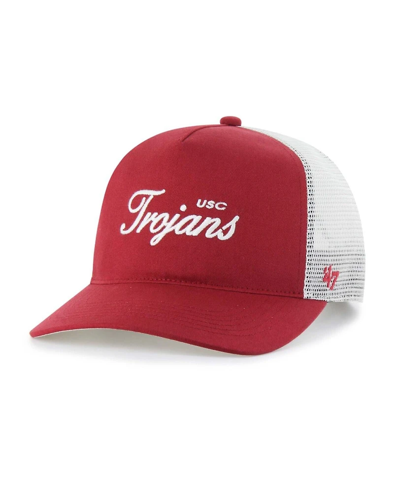 '47 Brand Men's and Women's Cardinal Usc Trojans Contemporary Basics Foundation Trucker Hitch Adjustable Hat