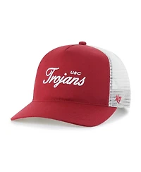 '47 Brand Men's and Women's Cardinal Usc Trojans Contemporary Basics Foundation Trucker Hitch Adjustable Hat