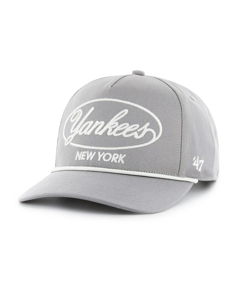 '47 Brand Men's Gray New York Yankees Foundational Hitch Adjustable Hat