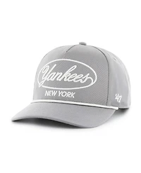 '47 Brand Men's Gray New York Yankees Foundational Hitch Adjustable Hat