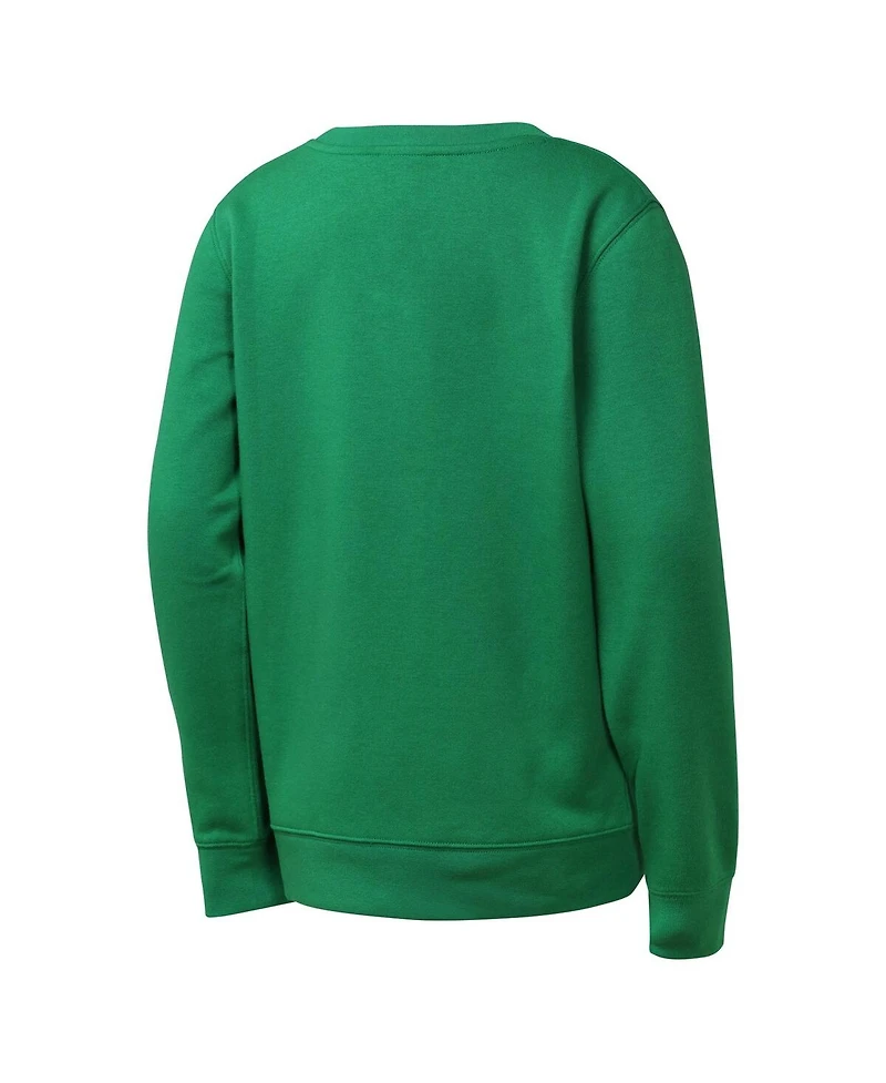 Nike Big Boys and Girls Kelly Green Philadelphia Eagles Rewind Essential Pullover Crewneck Sweatshirt
