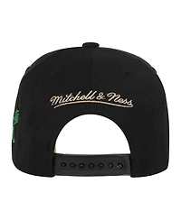 Mitchell & Ness Big Boys and Girls Black Philadelphia Eagles Cream Team Script Snapback Hat