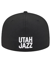 New Era Men's Black Utah Jazz 59FIFTY Fitted Hat