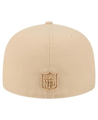 New Era Men's Light Beige Washington Commanders Color Pack A-Frame 59FIFTY Fitted Hat