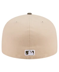 New Era Men's Light Beige/Olive Detroit Tigers Two-Tone Color Pack A-Frame 59FIFTY Fitted Hat