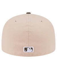 New Era Men's Light Beige/Olive Los Angeles Dodgers Two-Tone Color Pack A-Frame 59FIFTY Fitted Hat