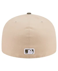 New Era Men's Light Beige/Olive St. Louis Cardinals Two-Tone Color Pack A-Frame 59FIFTY Fitted Hat